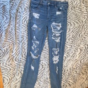 Distressed American Eagle Jeans